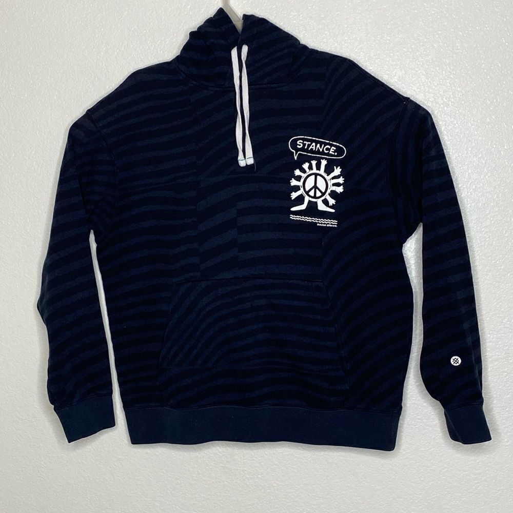 STANCE Black Pullover Hoodie Size L